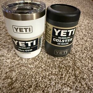 YETI White and Black Insulated Drinkware for Dining